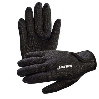 1.5mm Neoprene Gloves Adults Women Men Five Finger Warm Wetsuit Winter Gloves Anti Slip for Scuba Diving Snorkeling Surfing
