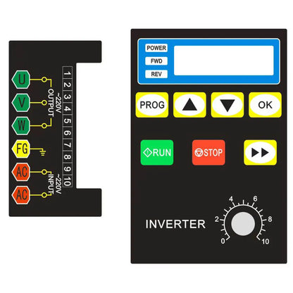 ZGNP 220V Frequency Drive - 0.75KW, 1.5KW, 2.2KW, Single-Phase Input, Three-Phase Output