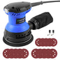 Electric sander, 6-speed track-type sander, suitable for sanding and polishing wood, furniture, metal and car surfaces