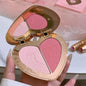 Charlotte Tilbury Shimmer Makeup Air Cushion Lightweight Moisture Oil Control Two Color Heart Shape Powder Blusher Unique Design