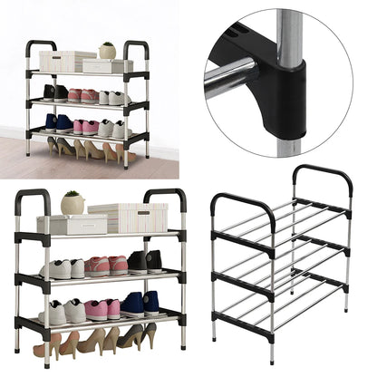 【Lifeideas】3/4/5 Tiers Shoe Rack Organizer Stackable Space Saving Shoe Shelf