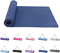 Good Nite Yoga Mat Gymnastics Pilates Exercise Mat for Women Non-Slip Thick 6mm with Carry Strap Tpe 183 x 61 x 1cm