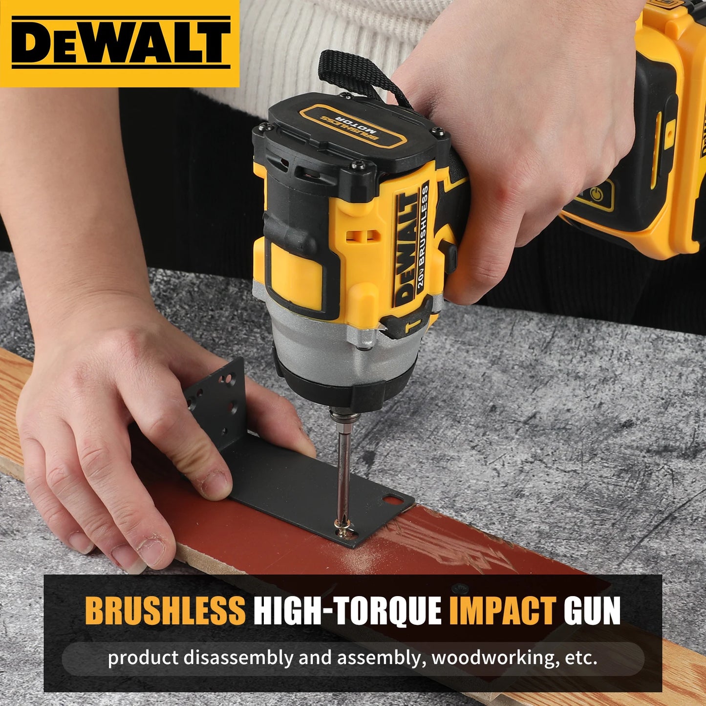 DEWALT DCF921 Atomic 20V Maximum Cordless Wrench 1/2 inch Cordless Impact Wrench Variable Speed Charging Wrench No Batter