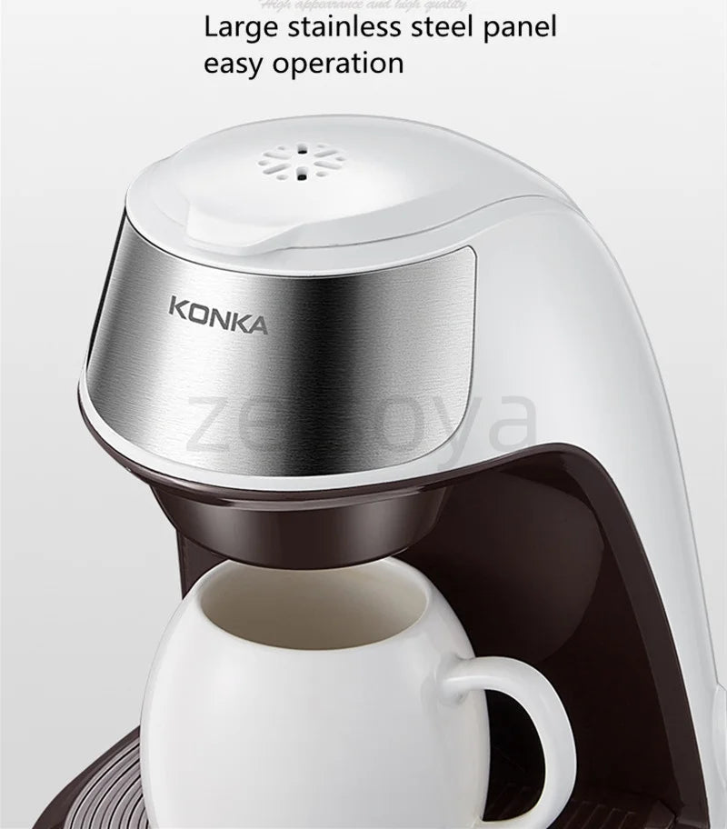 Household small automatic coffee machine office brewing tea machine drip coffee machine