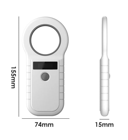 134.2KHz RFID Animal Reader 15 Digits 125KHz Pet ID Scanner EMID FDX-B ISO 11784/85 Microchip Tag Registration For Cow Fish Dog