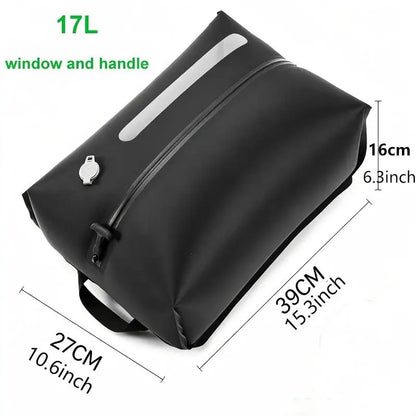 Vacuum Bag with window pump （Double click to start）Travel Luggage Reusable Space Saver Waterproof Compression Bags for Suitcase
