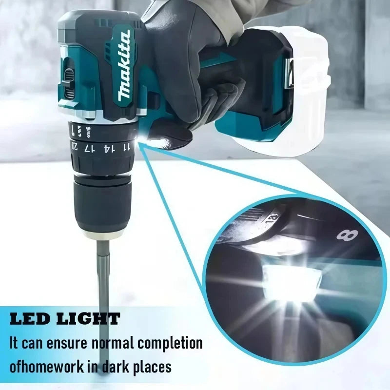 2026 Makita DDF487 10mm brushless 18V lithium-ion charging impact drill,high torque electric screwdriver Makita 18V Battery