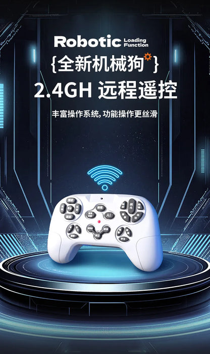 2026 New Ai Intelligent Smart Robot Dog Remote Control Toy Programmable With Loading Basket For Boys Birthday Festival Gift