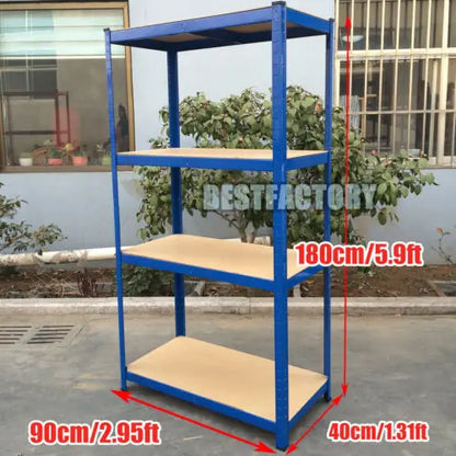 Shelving Unit for Garages & Sheds 150cm/180cm  Height Racking Storage Shelves Metal Shelving 5 Tier Boltless Garage Storage Unit