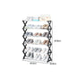 【Breeins】Foldable Multi-Tier Metal Shoe Rack for Entryway Shoes Storage Organizer Shelf Home Decoration Cabinet