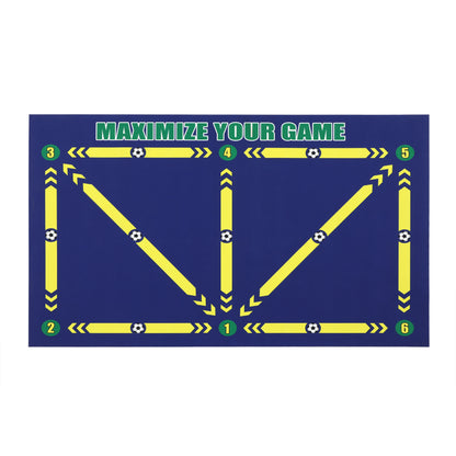 Thick Soccer Training Mat 60x90cm Durable Non-Slip Foldable For Kids Adults Indoor Outdoor Football