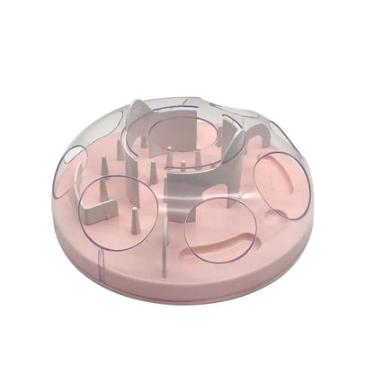 Interactive Cat Slow Feeder Puzzle Maze Toy, Anti-Choke Pet Treat Dispenser Bowl for Kitten Small Dog, Food Grade Interactive Fe