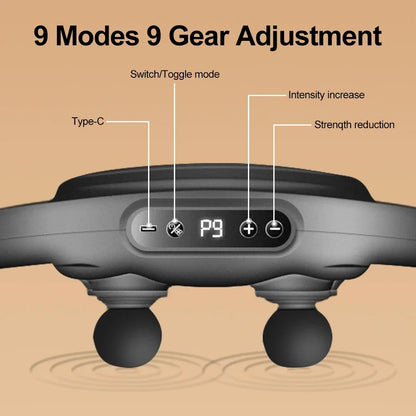 6-head Fascia LCD display Gun Vibration Body Muscle Relaxer Massage Gun Back Waist Massager Neck Shoulder Thigh masajeador