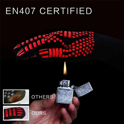 One Piece BBQ Gloves High Temperature Resistance Oven Mitts 500 800 Degrees Fireproof Barbecue Heat Insulation Microwave Gloves