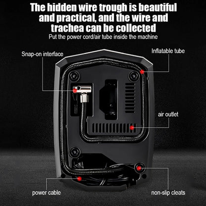 Digital Tire Inflator DC 12 Volt Car Portable Air Compressor Pump 150 PSI Car Air Compressor for Auto Car Motorcycles Bicycles