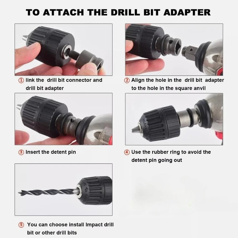 500N.m Brushless Impact Wrench Electric Driver 1/2" Repair Cordless Screwdriver 4 Gears Power Tools for Milwaukee 18V Battery