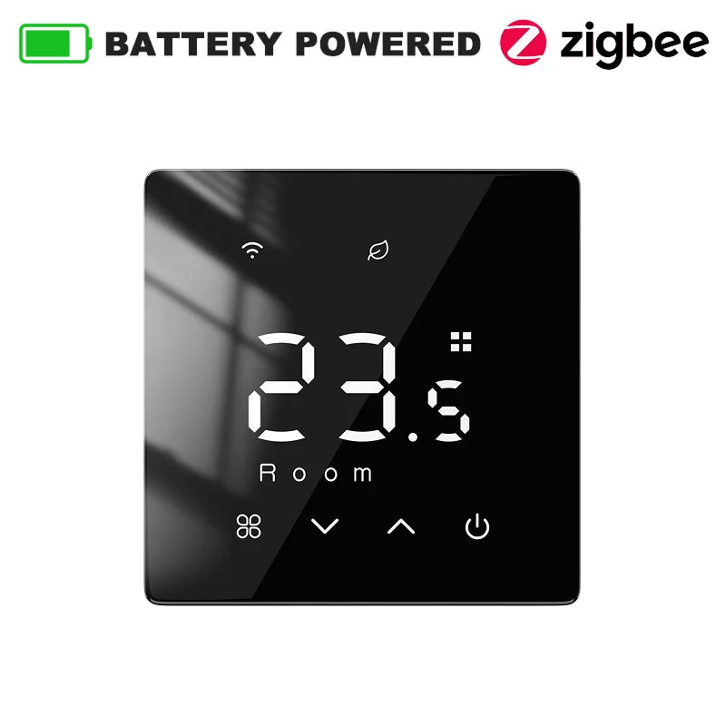 Smart Wireless Gas Boiler Thermostat Tuya WiFi Zigbee Daily Programmable Battery Powered Temperature Controller Alexa Google Hom