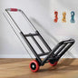 Foldable Stainl Steel Hand-Pulled op Cart for Lage Transport Double Trailer Small Goods Trolley Pu Cart Water
