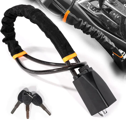 Universal Van Car Heavy Duty Anti Theft Steering Wheel Lock Security Safe + Keys