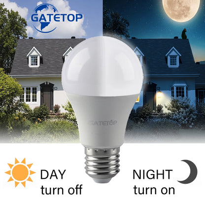 LED Dusk To Dawn Bulb 10W E27 B22 Sensor Outdoor Light AC220V AC110V  Day Night Light Auto ON/OFF LED Smart Lamp