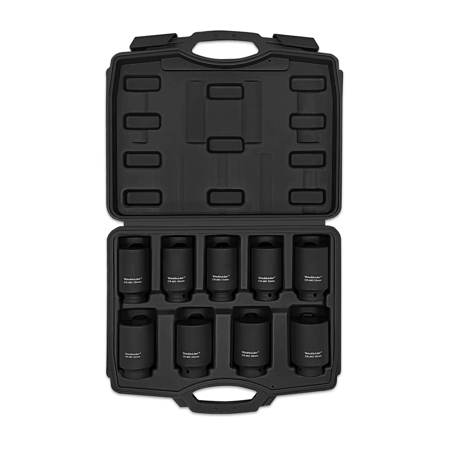 9x 1/2"6Point Axle Nut Hub Impact Socket Set 29-38mm For Air Battery Powered Impact Tools Wrenches Breaker Bars Torque Wrenches