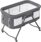 UBRAVOO Baby Grab-and-go Travel Cot  with Mattress & Silent Wheels,  Rocking Crib Convertible, XYT-001