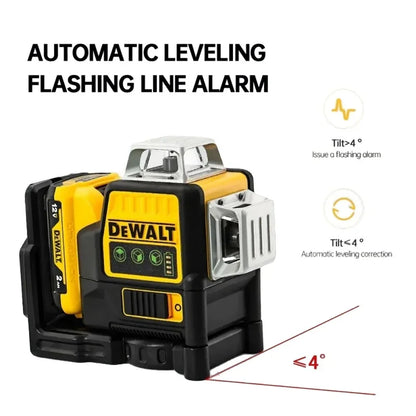 DEWALT DW089LG 12V Laser Level Self Levelling 12 Line 3 Sides*360 Degree Self-Leveling Horizontal And Vertical Cross Line Tools
