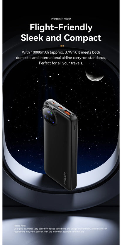 Essager Power Bank 30000mAh 22.5W PD Fast Charging Portable Powerbank 20000mAh/10000mAh For iPhone 16 15 14pro Max Huawei Xiaomi