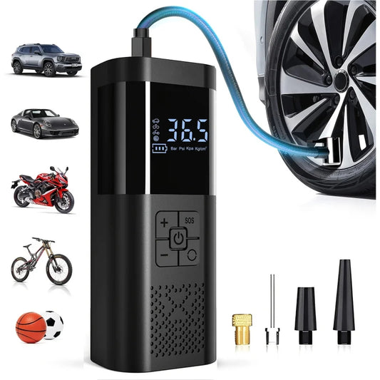 Car wireless inflator portable car auto inflator small sedan tire inflator motorcycle bicycle basketball inflator carryable