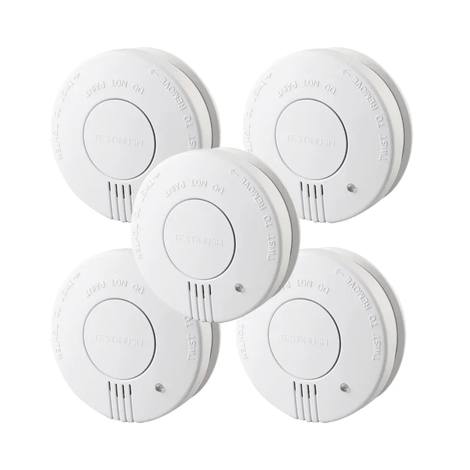 Smoke Detector 9V Replaceable Battery Smoke And Fire Alarm Smoke Sensor Low Battery Beep For Kitchen Bedroom Office CE EN14604