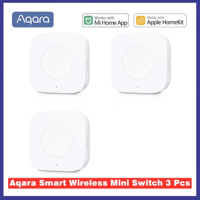 Aqara Smart Wireless Switch Key Remote Control ZigBee Compatible for Xiaomi Home Mijia Intelligent Application No Gyro Built-in
