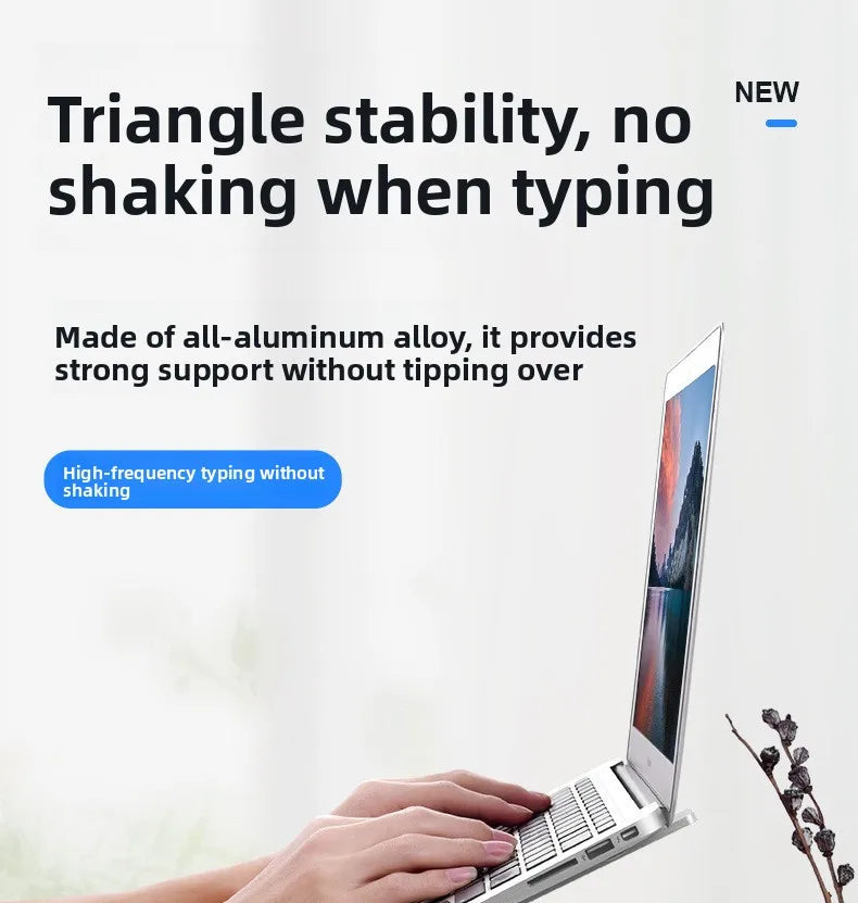 For Macbook Laptop Stand Folding Adjustable Aluminum Computer Pc Tablet Stand Notebook Tablelaptop Holder Heat Dissipation