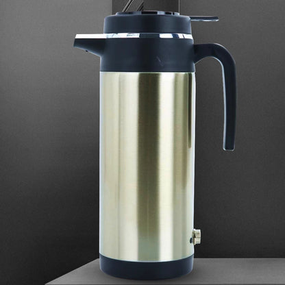 1200 ML Car Truck Water Heater Car Hot Kettle Leak-Proof Design 12/24 V Tea Coffee Kettle 120/240 W Fast Boiling for Travel Home