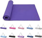 Good Nite Yoga Mat Gymnastics Pilates Exercise Mat for Women Non-Slip Thick 6mm with Carry Strap Tpe 183 x 61 x 1cm