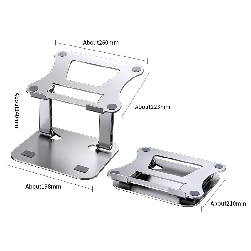 Phone Tablet Stand Adjustable Aluminum Alloy Laptop Tablet up to 17' Laptop Portable Folding Stand Cooling Stand Support