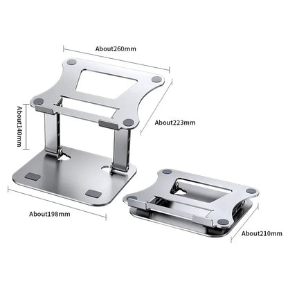 Phone Tablet Stand Adjustable Aluminum Alloy Laptop Tablet up to 17' Laptop Portable Folding Stand Cooling Stand Support