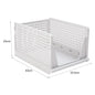 【Breeins】Foldable Stackable Drawer Storage Basket Wardrobe Storage Organiser Stackable Plastic Storage Basket Cupboard
