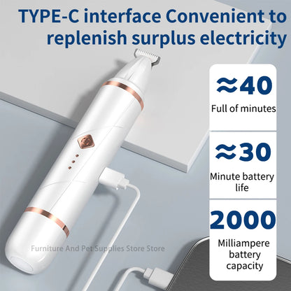 2-in-1 pet dog paw trimmer  cat nail clipper  pet nail grinder  dog cat hair trimmer  dog trimmer  dog nail grinder  paw trimmer