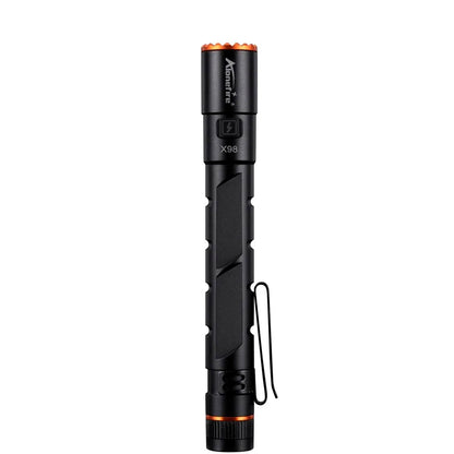Alonefire Zoom Mini EDC Pen Light Flashlight USB Rechargeable Magnet Small Torch Outdoor Hiking Travel Camping Work Repair Lamp