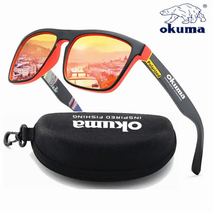Okuma Polarized Fishing Glasses, UV Protection Outdoor Fishing Sunglasses with Case, Limited Time Discount Fishing Eyewear for A