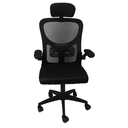 Computer Chair 90 Degree Rotating Armrests Elastic Lumbar Support Comfortable  Chair 3D Headrest with 5 Wheels for Home
