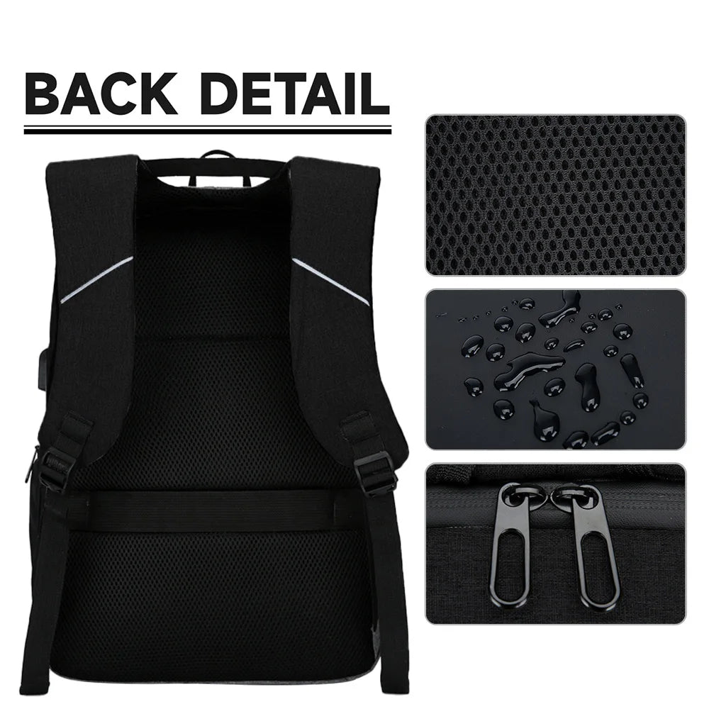 Waterproof Business Backpack Men USB School Backpacks 15.6 Inch Laptop Backpack Large Capacity Bagpacks for Men Back Pack Bags