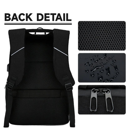 Waterproof Business Backpack Men USB School Backpacks 15.6 Inch Laptop Backpack Large Capacity Bagpacks for Men Back Pack Bags