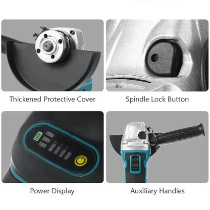 Makita DGA404 Cordless Brushless Angle Grinder Polishing Cutting Machine Electric Tool Compatible with 18V Battery 100mm/125mm