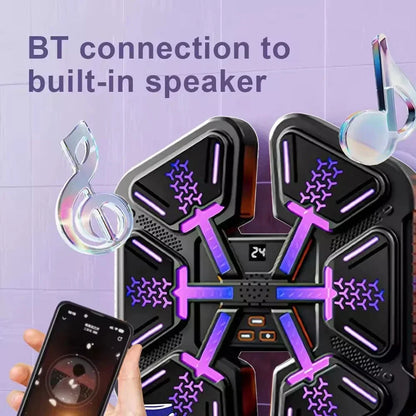 Smart Boxing Training Music Electronic Boxing Machine Wall Target Wall Mounted for Adults Kids Home Interactive Punching Trainer