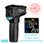 Digital Infrared Thermometer -50 to 800℃ Laser Thermometer -58 to 1472℉ Temperature Meter Digital Thermometer Backlight Alarm