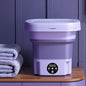 8L Foldable Mini Washer Spin Dryer Portable Cleaning Machine for Socks Underwear Panties Home Use Small Laundry