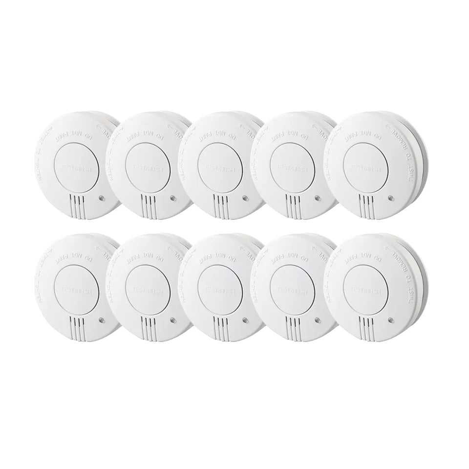 Smoke Detector 9V Replaceable Battery Smoke And Fire Alarm Smoke Sensor Low Battery Beep For Kitchen Bedroom Office CE EN14604