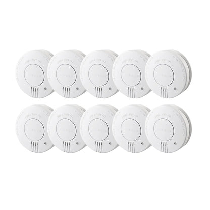 Smoke Detector 9V Replaceable Battery Smoke And Fire Alarm Smoke Sensor Low Battery Beep For Kitchen Bedroom Office CE EN14604
