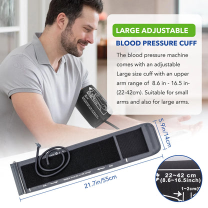 Sejoy DBP Blood Pressure Monitor Upper Arm Automatic BP Cuff Machine with LED Display for Home Use Health Care